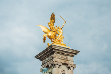 PARIS, FRANCE - MAY 12, 2019. Beautiful view of city streets, centre of city. Vacation in Paris