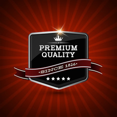 Premium quality retro vintage badge 