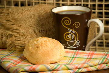 cheese bread coffee