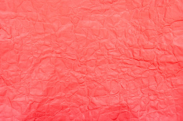Fototapeta premium Background of red crumpled paper