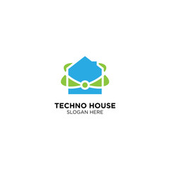 Techno House Logo Design Vector