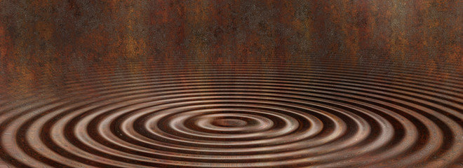 Fototapeta na wymiar liquid metal rust ripples background 