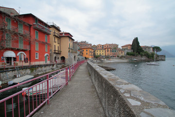 borgo di varenna sul lago di como in italia, varenna village on the shores of como lake in italy 