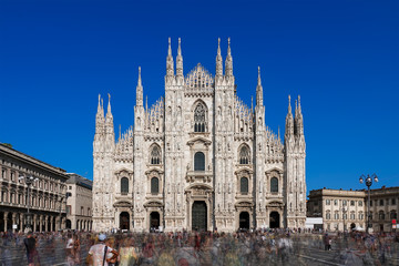 Naklejka premium beautiful cathedral in Milan Italy