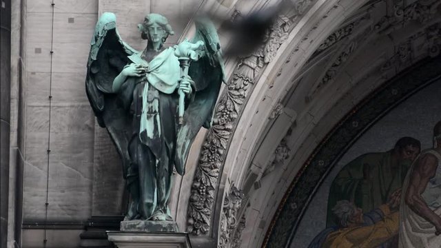 Berlin Cathedral, Berliner Dom (Upper parish church and cathedral to Berlin) at the Lustgarten on Museum Island from November 4, 2015, Germany (is an Evangelical church and dynastic tomb in Berlin)