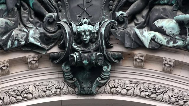 Berlin Cathedral, Berliner Dom (Upper parish church and cathedral to Berlin) at the Lustgarten on Museum Island from November 4, 2015, Germany (is an Evangelical church and dynastic tomb in Berlin)