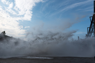 Fototapeta premium Great wave of water