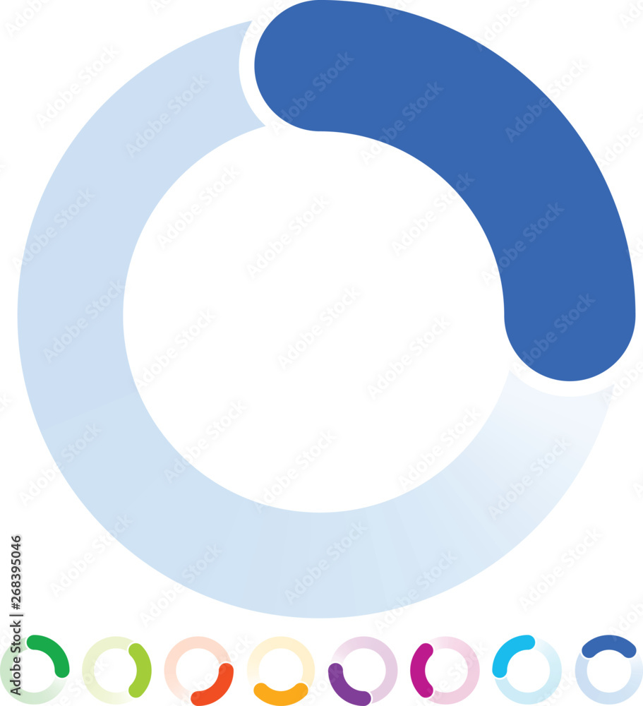 Aufkleber circular progress indicator, preloader element