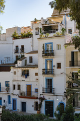 Fototapeta na wymiar Lovely Typical buildings in Ibiza
