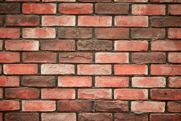 Obraz premium Natural red bricks wall masonry
