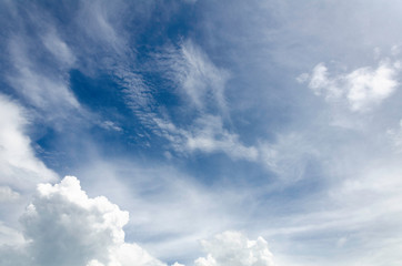 blue sky with clouds
