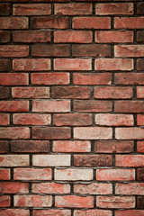 Obraz premium Natural red bricks wall masonry