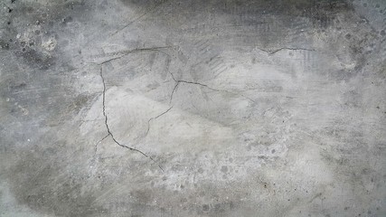 Fototapeta na wymiar floor crack Caused by expanded shrinkage.