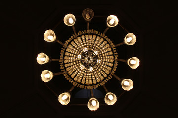 chandelier in the town hall of Sydney (Australia)