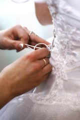 Obraz na płótnie Canvas bride dress