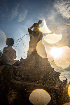 M&auml;rchenbrunnen am Willy-Brandt-Platz in Frankfurt am Main