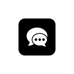 Chat icon vector. Chat Icon in trendy flat style. Speech bubble symbol