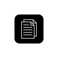 Document icon vector. Paper icon. File Icon