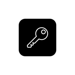 Key icon vector. Key vector icon. Key symbol for web site design