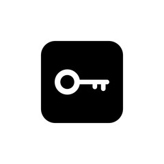 Key icon vector. Key vector icon. Key symbol for web site design