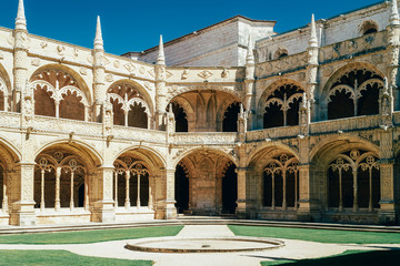 Jeronimos Hieronymites Monastery Of The Order Of Saint Jerome In Lisbon, Portugal Is Built In...