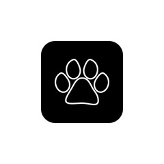 Paw icon vector. Paw Print icon