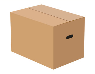 Cardboard Packaging Box Vector