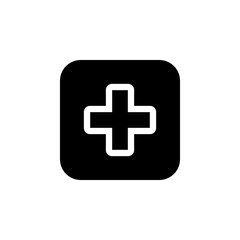 Plus Icon vector. Add icon. Addition sign. Medical Plus icon