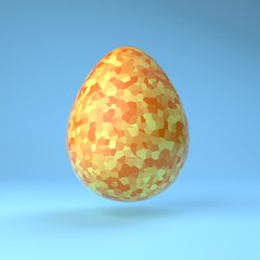 Funny eggs. 3d illustration.
