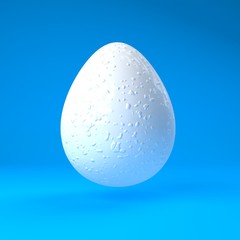 Funny eggs. 3d illustration.
