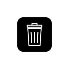 Trash icon vector. trash can icon. Delete icon vector