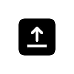 Upload icon vector. Upload sign icon. Upload button. Load symbol.