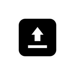 Upload icon vector. Upload sign icon. Upload button. Load symbol.