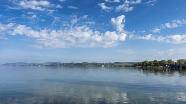 Timelapse - Moving clouds over Lake Constance, Baden Wuertemberg, Germany