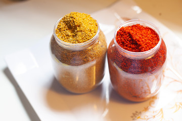 Two different spices.