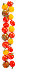 Obraz premium Cherry tomatoes border
