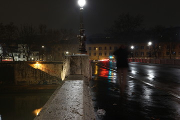 Naklejka na ściany i meble Dark shadows in Rome