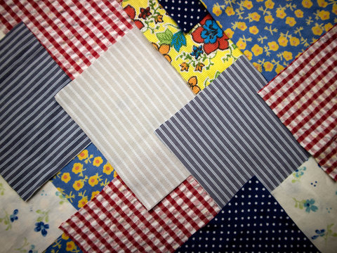 Patchwork background for Festa Junina. Photo.