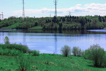 Obraz premium quiet calm river