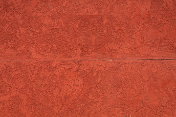 Red Painted Cracked Concrete Wall Texture