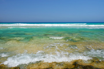 Ocean water in Corralejo, Fuerteventura.
