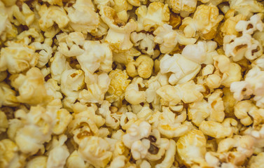 background of popcorn