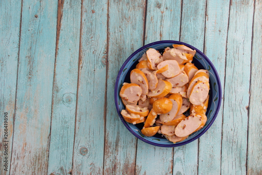 Poster Salade de saucisses