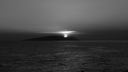 Zachód słońca nad wyspą Hvar