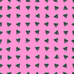 Vector seamless pattern with diamonds.