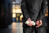 Arrest bound bracelet bribe bribery business businessman