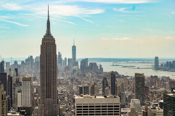 Fototapeta na wymiar Vista aérea de Manhattan