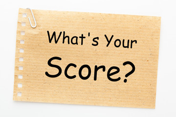 What's Your Score