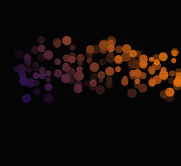 Bokeh light effect in bright colors to create abstract background or backdrop