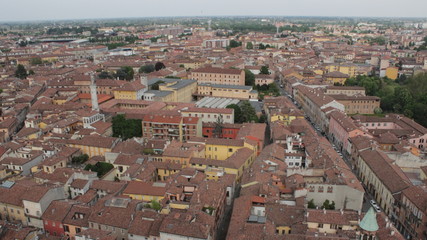 Obraz premium italia cremona ciudad desde arriba